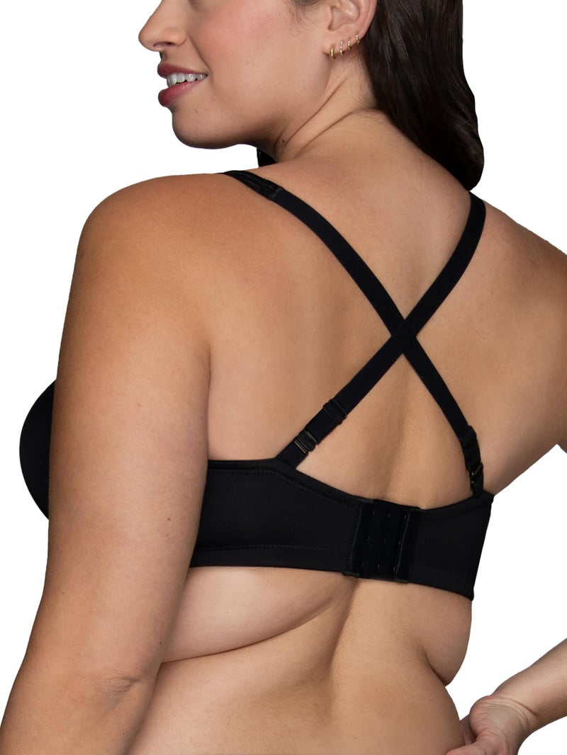 Vanity Fair Womens Body Caress Convertible Wirefree Contour Bra #72335 Bra,Midnight Black,40B - Image 4